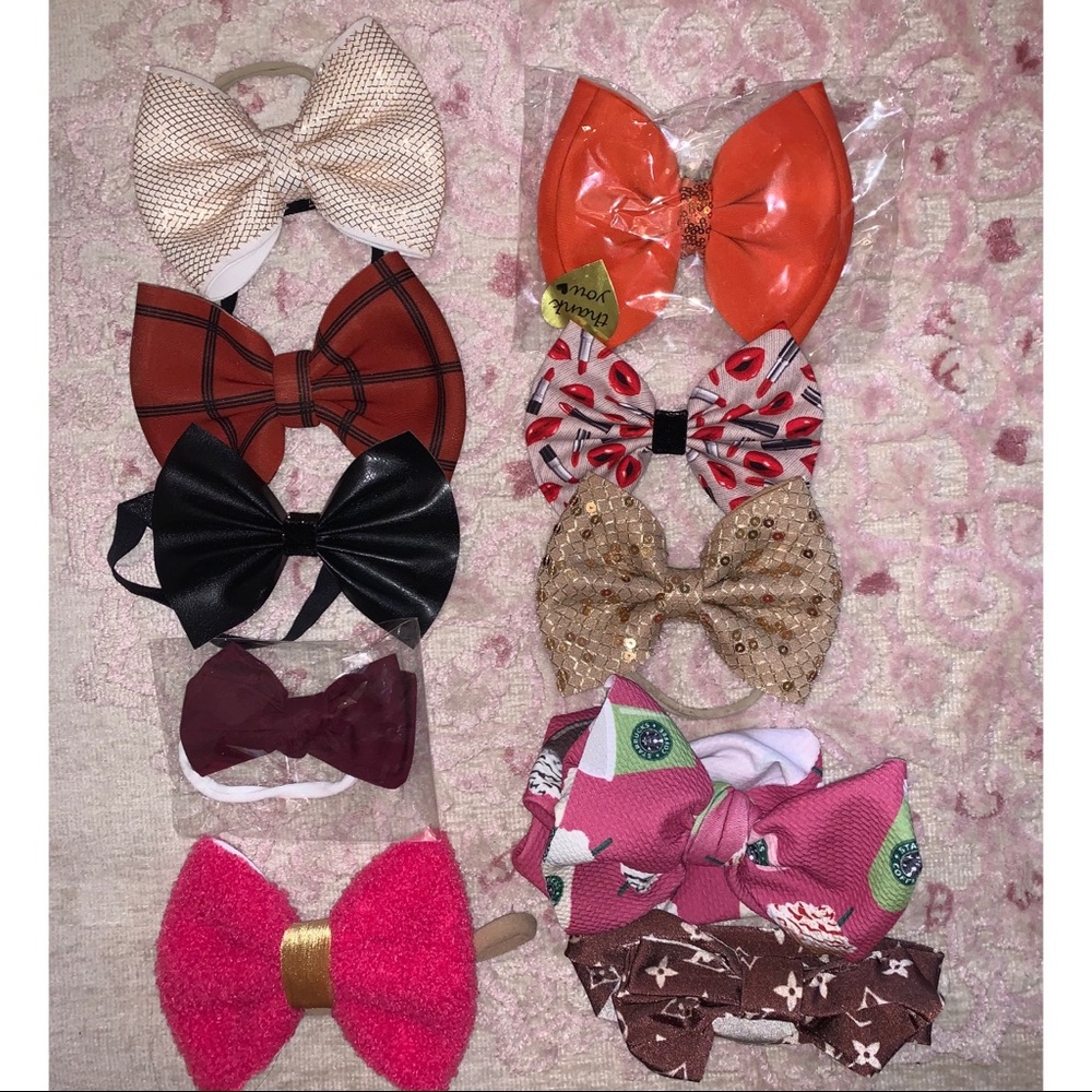 Pack of 9 Baby Girl Bows